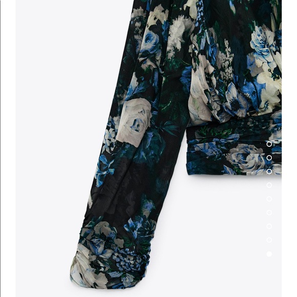 Zara Floral Print Shirt - Picture 8 of 13